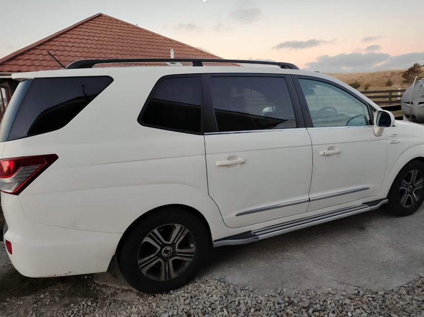 White SUV exterior